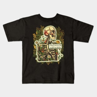 I Finally Stopped to Sniff The Daisies from my Death and Sarcasm Series Kids T-Shirt